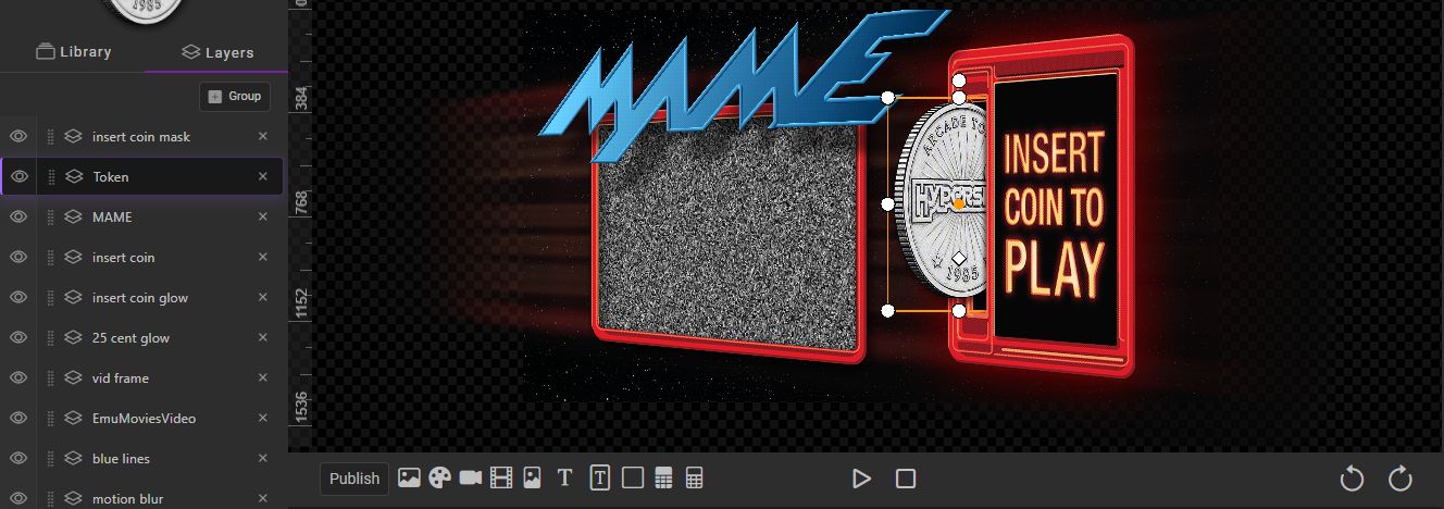 Selected layer in the Layers tab and its matching canvas element