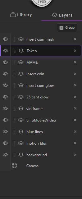 HyperTheme Layers panel with the Token layer selected